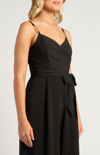 Load image into Gallery viewer, Giada Gold Chain Strap Jumpsuit Black
