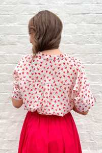 Love Print Linen Shirt