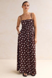 Clarissa Maxi Dress Chocolate