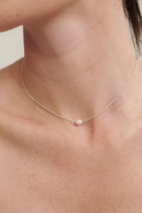 Lustre & Sage Pearl 18K Sterling Silver Necklace