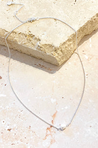 Lustre & Sage Pearl 18K Sterling Silver Necklace