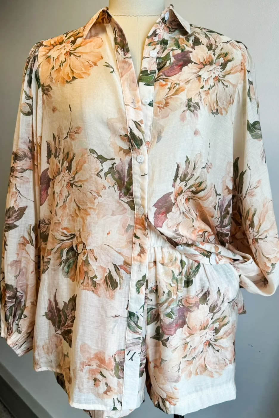 Laana Floral Shirt & Shorts Set