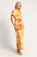 Load image into Gallery viewer, Koko Top Skirt Set Yellow Orange Floral
