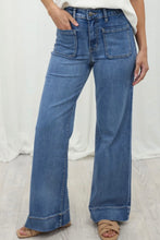 Load image into Gallery viewer, Sailor Wide Leg Jeans Mid Blue
