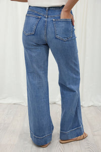 Sailor Wide Leg Jeans Mid Blue
