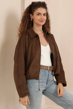 Load image into Gallery viewer, Veya Suede Jacket Chocolate
