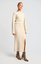 Load image into Gallery viewer, Boat Neck Fluffy Knit Oat Marl
