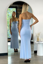 Load image into Gallery viewer, Tanvi Maxi Dress Blue Mesh

