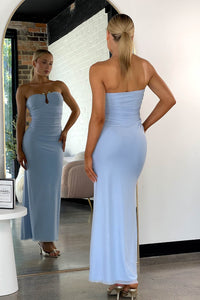 Tanvi Maxi Dress Blue Mesh