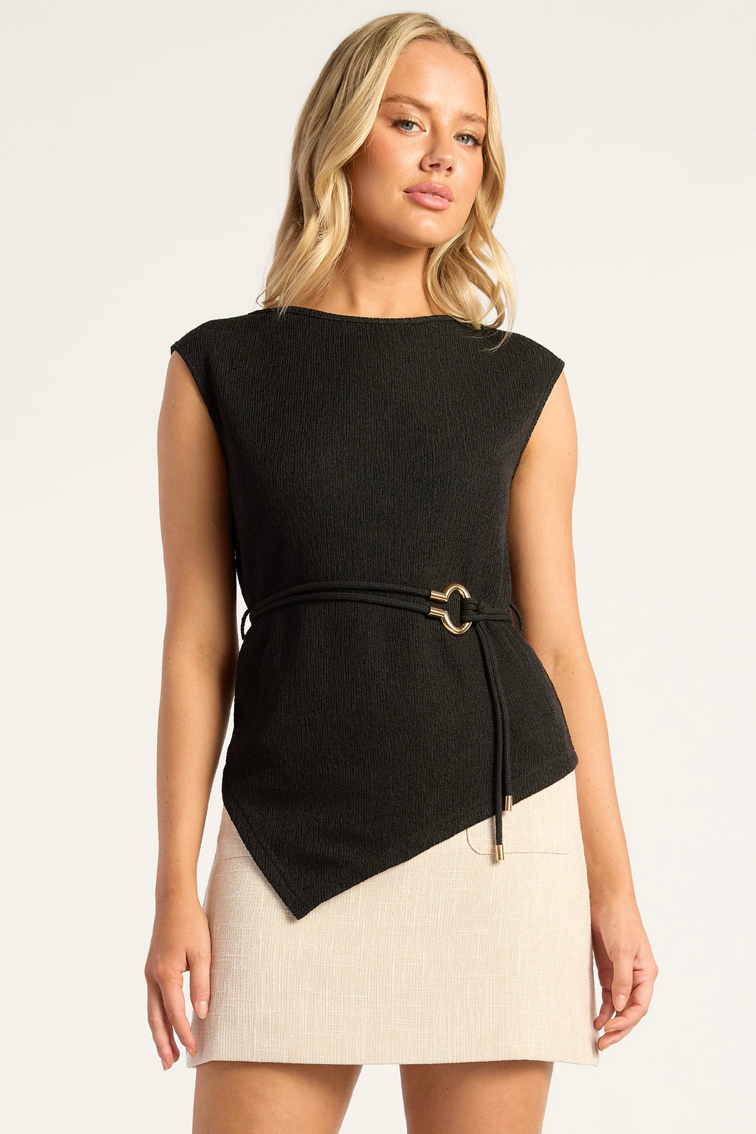 Calla Top With Robe Belt
