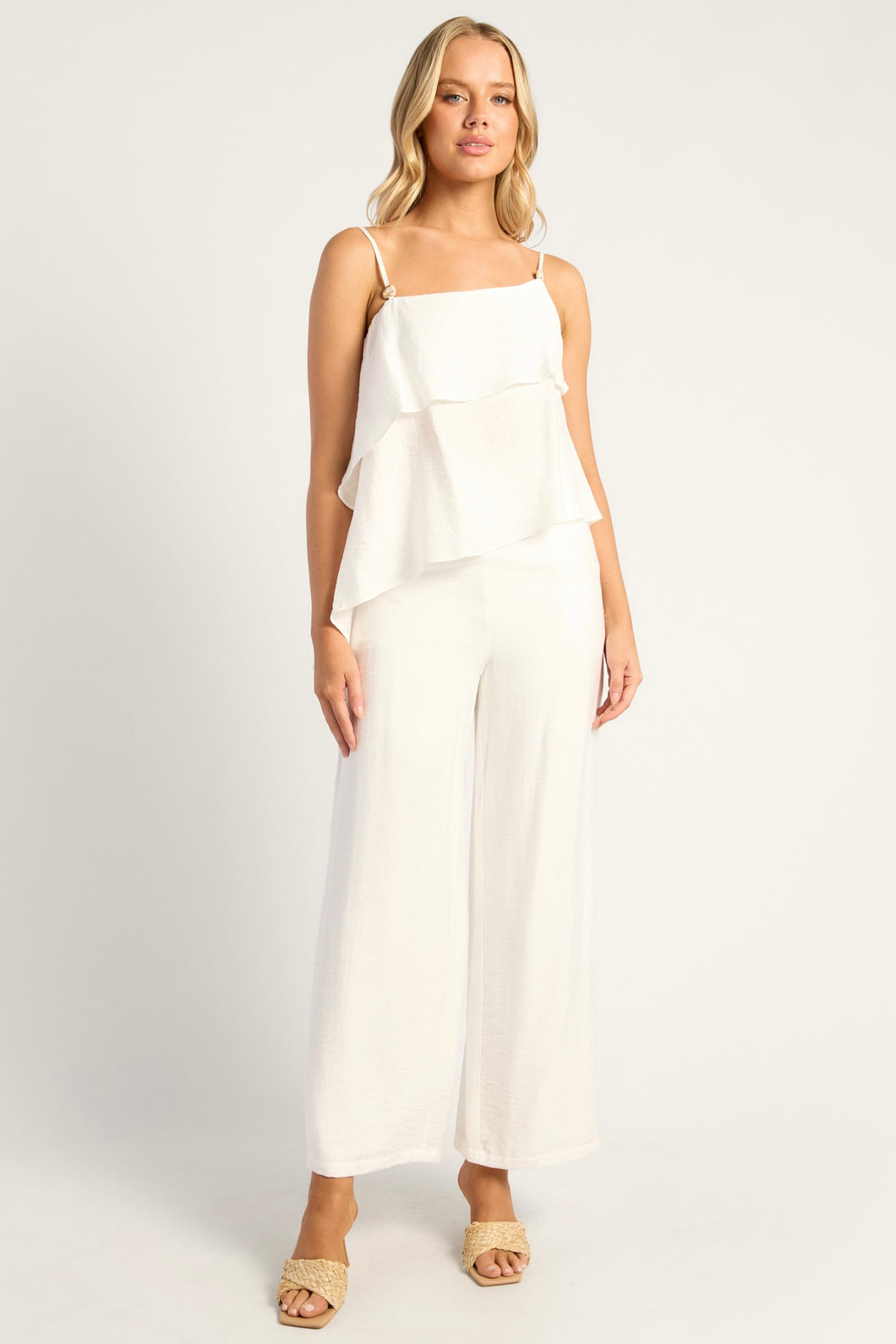 Gee Marble Beaded Top & Pants Set