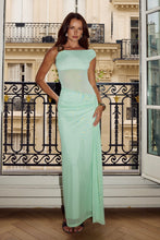 Load image into Gallery viewer, Naelle One Shoulder Maxi Dress Key Lime
