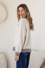 Load image into Gallery viewer, Tilly Blanket Stitch Knit Latte Choc
