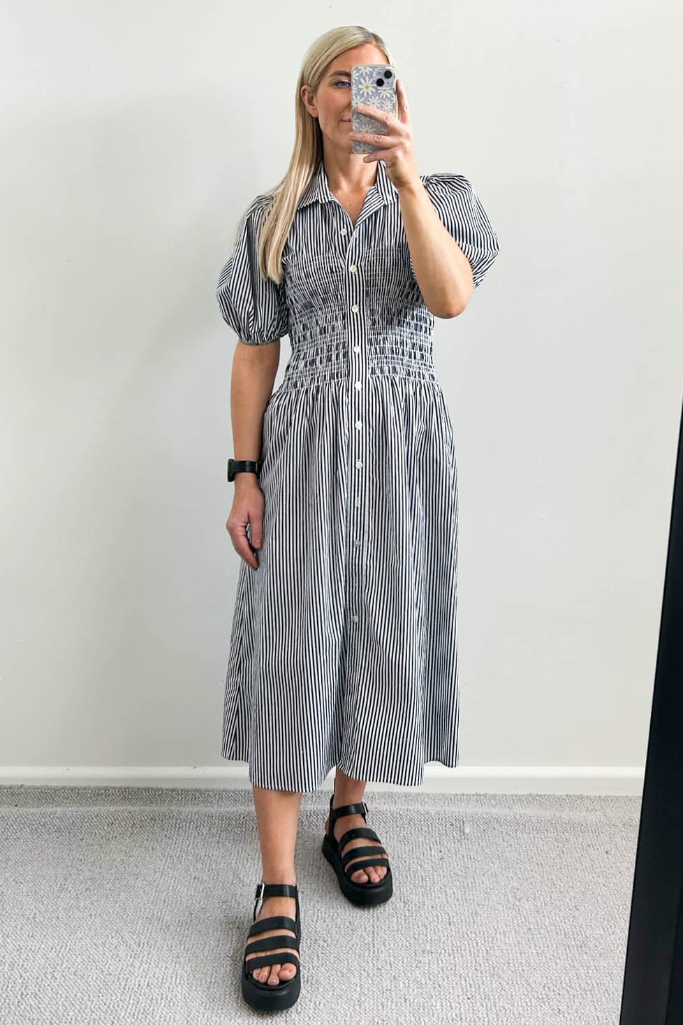 Camia Stripe Shirt Dress