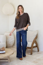 Load image into Gallery viewer, Tilly Blanket Stitch Knit Choc Latte
