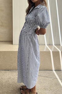 Camia Stripe Shirt Dress