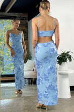 Load image into Gallery viewer, Amber Embroidered Maxi Dress Blue
