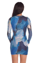 Load image into Gallery viewer, Santori Mesh Dress Blue
