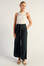 Load image into Gallery viewer, Vance Waist Tie Pants Navy
