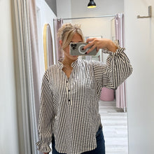 Load image into Gallery viewer, Kacey Shirt Navy Stripe
