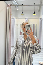 Load image into Gallery viewer, Kacey Shirt Navy Stripe
