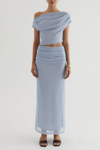 Load image into Gallery viewer, Evora Top &amp; Skirt Set Blue
