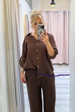 Load image into Gallery viewer, Rhea Cotton Pants Chocolate

