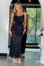 Load image into Gallery viewer, Amber Embroidered Maxi Dress Black
