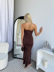 Kleo Maxi Dress Brown