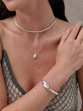 Load image into Gallery viewer, Interlock Twist 18K Silver Plated Bangle

