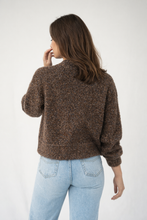 Load image into Gallery viewer, Melange Wool Jumper Brown
