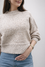 Load image into Gallery viewer, Melange Wool Jumper Beige
