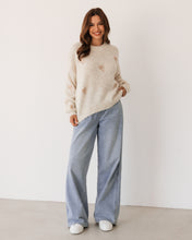 Load image into Gallery viewer, Palm Knit Jumper Oat
