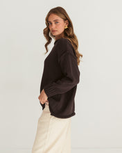 Load image into Gallery viewer, Antonia Knit Jumper Chocolate | Paper Heart
