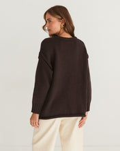 Load image into Gallery viewer, Antonia Knit Jumper Chocolate | Paper Heart
