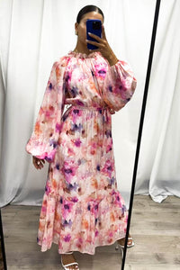 Kairi Maxi Dress Pink Multi