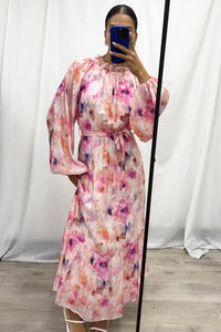 Kairi Maxi Dress Pink Multi