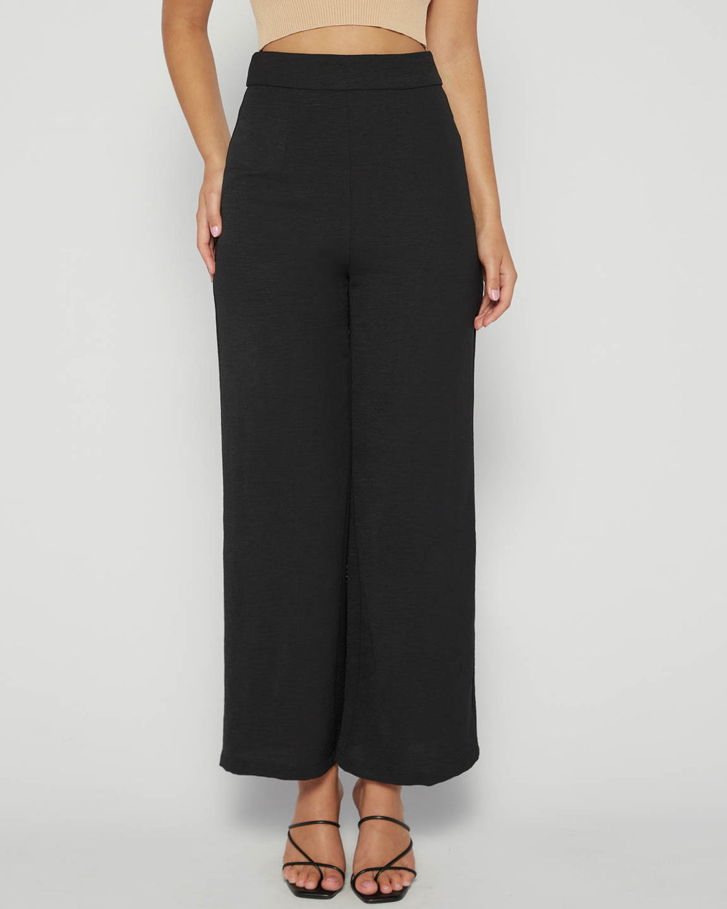 Mila Wide Leg Pants Black