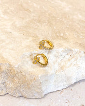 Load image into Gallery viewer, Petit Diamanté 18K Gold Plated Huggies
