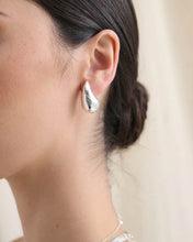 Load image into Gallery viewer, Droplet Sterling Silver Plated Earrings
