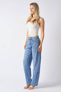 Wakee Barrel Jeans Blue Denim