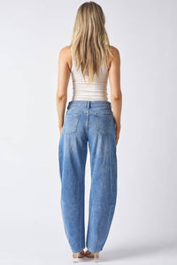 Wakee Barrel Jeans Blue Denim