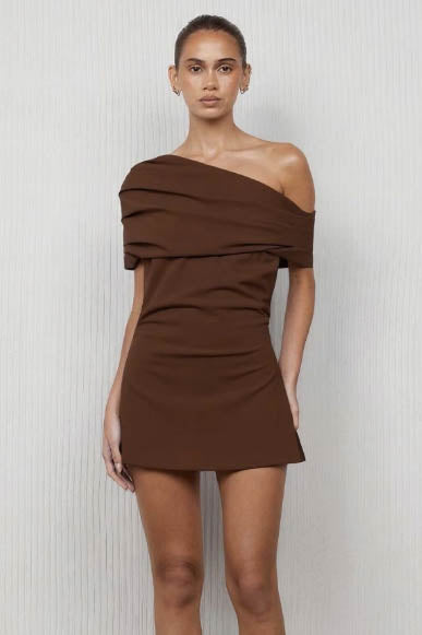 Tulum Mini Dress Chocolate