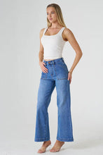 Load image into Gallery viewer, Mahira Wide Leg Jeans Mid Blue
