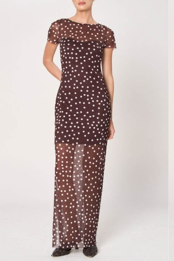 Jazmine Polka Dot Maxi Dress