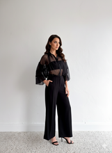 Load image into Gallery viewer, Franchi Sheer Shirt Black
