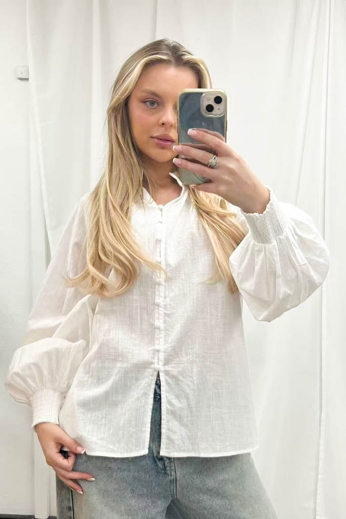 Colette Cotton Top White