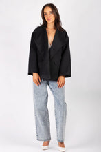 Load image into Gallery viewer, Jayla Wool Blend Coat Charcoal
