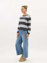 Load image into Gallery viewer, Loom Linen Blend Knit Blue Grey Worthier
