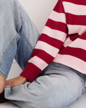 Load image into Gallery viewer, Marsila Knit Jumper Pink Red Stripe
